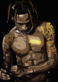 Travis Scott On Behance Travis Scott Art Travis Scott Wallpapers Rapper Art