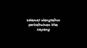 Selain sebuah kado istimewa dan pesta perayaan yang romantis, ucapan selamat ulang tahun tidak kalah pentingnya dari keduanya. Selamat Ulang Tahun Perkahwinan Youtube