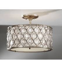 Lucia 3 Light 16 Inch Burnished Silver Semi Flush Mount Ceiling Light Glass Ceiling Lights Semi Flush Mount Lighting Ceiling Lights