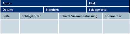 Wie schreibt man ein exzerpt und wozu dient es?. 2
