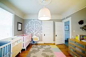Browse through our gallery of some of the most stylish baby rooms around for inspiration. Midcentury Modern Nursery For Twins Features Whimsical Touches Regan Baker Hgtv
