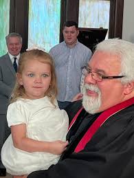 We celebrated with Amanda and Kyle Borowski upon the baptism of their son  Daniel at today's Edge service. (Pastor ruined his nap by putting water