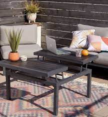 These Patio Furniture Ideas Will Transform Your Small Outdoor Space Hunker Outdoor Coffee Tables Coffee Table Urban Outfitters Furniture For Small Spaces