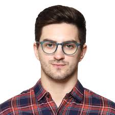 Buy AFERELLE Anti Glare and Blue Cut Oval Full Rim Computer Glass for Men