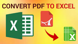 how to convert pdf to excel