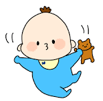 ご機嫌な赤ちゃんのイラスト | かわいいフリー素材が無料の ...