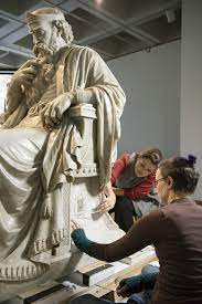 Rare King Saul statue rescued from UK school, covered in glitter, nail  polish | The Times of Israel