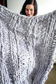 Looking for best knitting needle to use? Diy Chunky Knit Blanket Momadvice