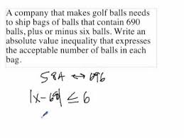 Students will translate each word problem into an algebraic equation, and then solve for the answer to the questions. Absolute Value Inequality Word Problems Youtube