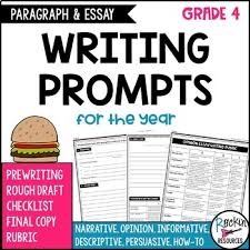 Use these free, printable worksheets to practice and improve reading comprehension, vocabulary and writing at a grade 4 level. Writing Prompts For Paragraph Writing And Essay Writing For 4th Grade