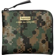 Supreme Comme Des Garcons Wallet Olive Camp Cap Box Logo Kate Moss Cdg S S 13 Comme Des Garcons Zip Wallet Leather Wallet