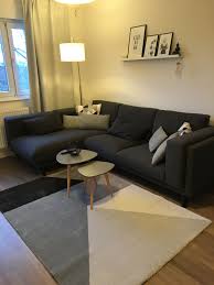 Nockeby Junique Ikea Grau Wohnzimmer Wohnzimmerideen Livingroom Teppich Dunkelgrau Grey Home Woonkamer