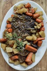 Cover and bake 45 to 60 minutes more or until the meat is tender. Chuck Pot Roast Recipe Dutch Oven Rocky Hedge Farm