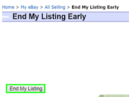 The winning bidder for an item i am selling has asked to collect rather than have the item posted to them as they live local to me. How To Remove An Item From Ebay 10 Steps With Pictures
