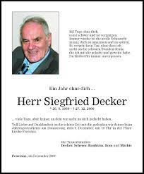 Join facebook to connect with siegfried decker and others you may know. Todesanzeigen Von Siegfried Decker Todesanzeigen Vorarlberger Nachrichten
