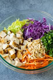 Mix all of the dressing ingredients (except oils) to a glass jar. Chinese Chicken Salad Dinner At The Zoo