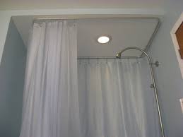 Various Bathroom Plans Gorgeous Ceiling Mount Shower Curtain Rods Youtube In Rod From Ceiling M Shower Curtain Track Shower Curtain Rods Ceiling Curtain Track