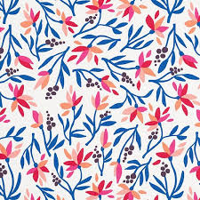 French Terry In My Garden Bloom Weiss Hamburger Liebe French Terry I 2020 Syprojekt Lov Tyg