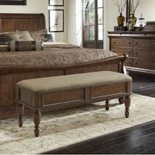 Three Posts Oreana Upholstered Storage Bench Color Rustic Cherry Upholstered Bench Bedroom Furniture Storage Bench