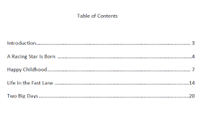 Formatting Tips For Making A Table Of Contents Make A Table Table Of Contents Template Table Of Contents