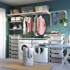 Jonaxel Frame With Mesh Baskets 19 5 8x20 1 8x41 Ikea Laundry Room Layouts Stylish Laundry Room Laundry Room Design