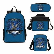 Harry Potter Ravenclaw Kid Backpack School Bag Insulated Lunch Bag Pen Case Lot Ebay Harry Potter Backpack Harry Potter Kids Kids School Backpack