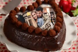 Name Edit Cartoon Photo Editing Birthday Cake With Photo Frame Creative Chocolate Birthday Cake Photo Frames In 2020 Birthday Cake Chocolate Cake Photo Cake