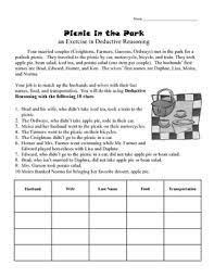 Free printable logic puzzles free printable logic puzzles and deductive reasoning puzzles worksheets are some main things we will show you based on the post title. Deductive Reasoning Activity Worksheet Reasoning Activities Speech Therapy Activities Persuasive Writing