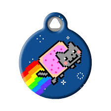 The Original Nyan Cat Personalized Pet ID Tag for Cats and - Etsy
