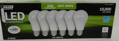 60watt Dimmable Led 6 Pack Light Bulbs Feit Electric 60 Watt Soft White Bulbs Led Led Bulb Dimmable Led