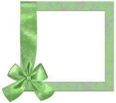 Cute Green Png Frame With Bow Flower Frame Flower Frame Png Frame