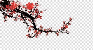 Happy chinese new year dragon with blurred background. Ink Wash Painting Wall Plum Blossom Chinese New Year Ink Plum Transparent Background Png Clipart Hiclipart