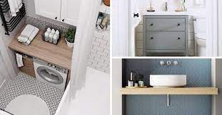 Etant de petite surface, la tendance actuelle en design suggère l'installation d'un carrelage à larges tuiles, d'une couleur pâle. Amenager Et Decorer Une Petite Salle De Bain