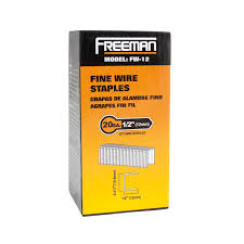 Recommended product from this supplier. 20 Gauge 1 2 Glue Collated Fine Wire Staples 5000 Count Freeman Tools