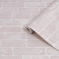 See more ideas about brick wallpaper, brick wallpaper bedroom, wallpaper bedroom. Fresco Pink Brick Distressed Effect Smooth Wallpaper Diy At B Q