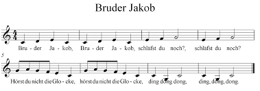 Bruder jakob kinderlied kanon in 33 sprachen ~ bruder jakob ddur ddur noten für kinder kostenlos singen und musizieren. Bruder Jakob