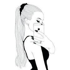 While the drawing in the example is colored digitally an easy way to color a drawing like this one on paper is with colored pencils. Drawing Simple Cool Drawings Of Girls Easy