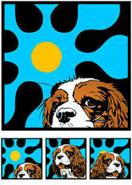 Cavalier King Charles Spaniel Pop Art Poster Witzige Geschenke Hundebesitzer Ebay