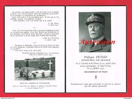 Non tu ne rêves pas, on te parle bien de la maman de jésus là. Todesanzeige Avis De Deces Philippe Petain Marechal De France Ne A Cauchy A La Tour 1856 Mort Prisonnier A L Ile D Yeu 1951
