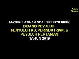 Contoh Soal Cpns 2018 Latihan Soal Seleksi Pppk 2019 Bidang Penyuluh Icpns