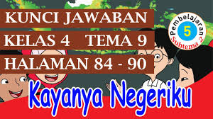 Check spelling or type a new query. Kunci Jawaban Tematik Kelas 4 Tema 9 Subtema 2 Pembelajaran 5 Halaman 84 90 Youtube