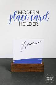 Place card me how it works guides make place cards. How To Make Easy Diy Wood Place Card Holders Ideas For The Home