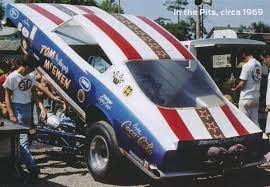 His racing career spanned 45 years. Tom Mongoose Mcewen 1969 Barracuda Funny Car 1 25 Fs
