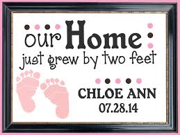 Adorable Frame Created With A Basic Frame Super Cute Quote And The Name And Birthdate Of Baby Great Welcome Ho Welcome Home Gifts Home Gifts Creative Gifts