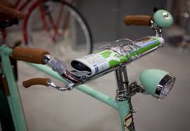 Newspaper Clasp For The Dapper Boy At Heart Shown On The Custom Made Montante Bicycle In Mint Green Fahrrad Gepacktaschen