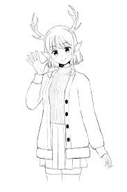 Outline a shape for the head of the anime girl. Draw Anime Girls For You By Michaelrochar Fiverr