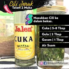 Cili flakes atau serbuk cili. Resepi Cili Jeruk Rangup Mudah Sedap Sihat Detox Tanpa Gula Umi Nazrah