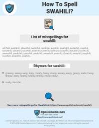 How To Spell Swahili And How To Misspell It Too Spellcheck Net