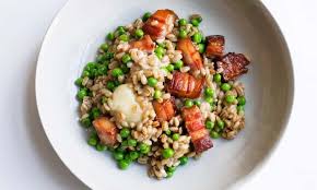 Nigel Slater S Pearl Barley Bacon And Taleggio Recipe Barley Recipe How To Cook Barley Pearl Barley