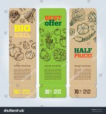 Set Banners Vegetables Greens Organic Food Stock Vector Royalty Free 676832332